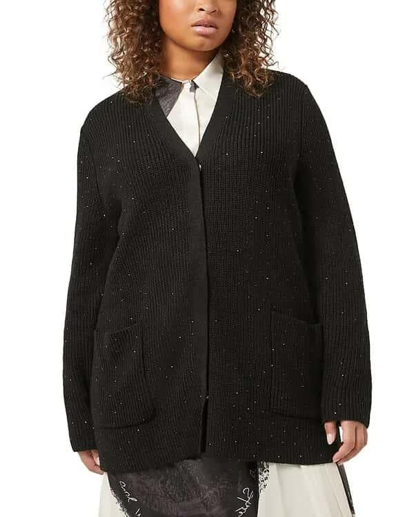 cardigan con strass OTRE 005 MARINA RINALDI 