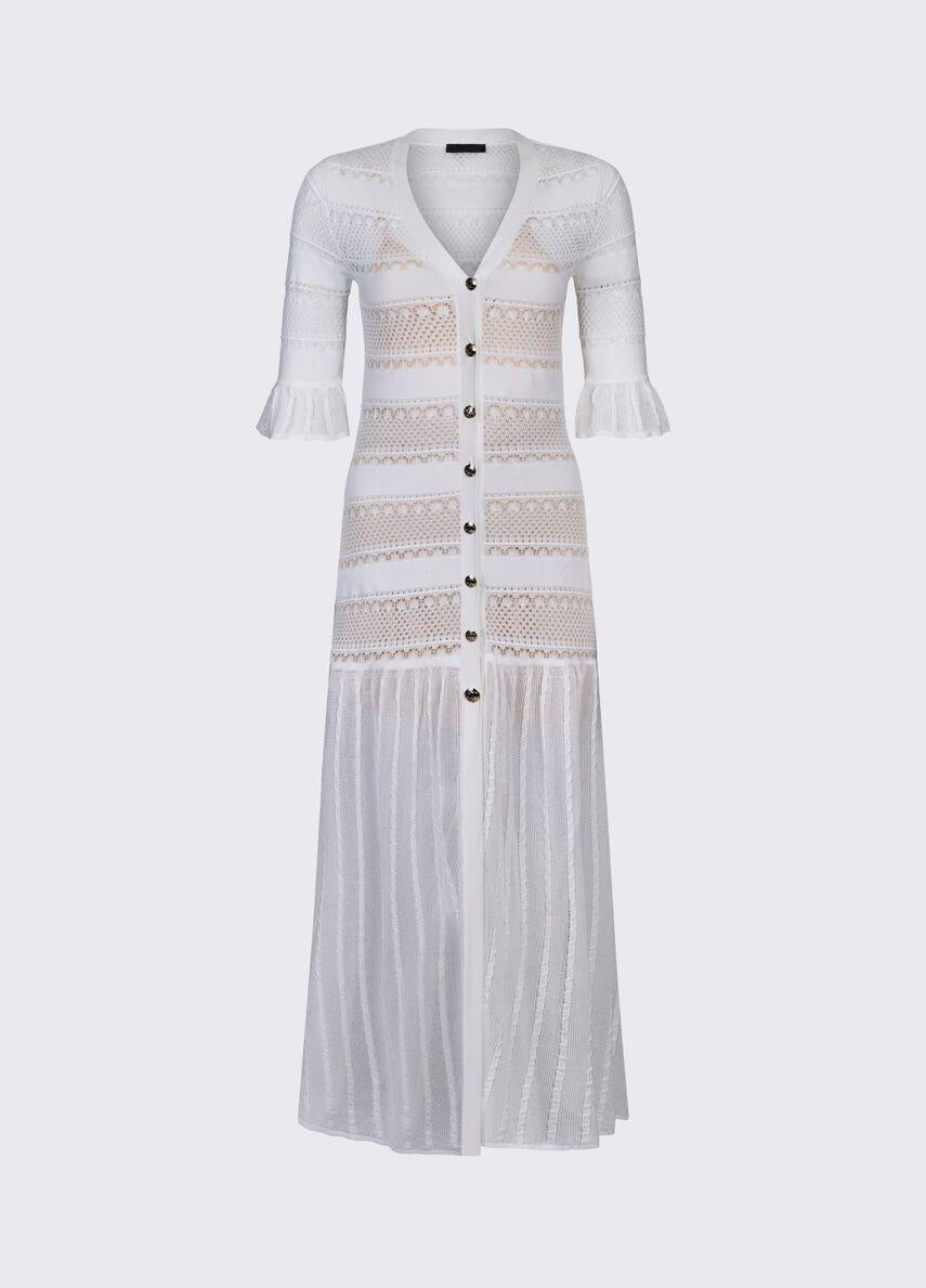 abito lungo in maglia CA6242MS55N P9636 LIU JO BLACK 