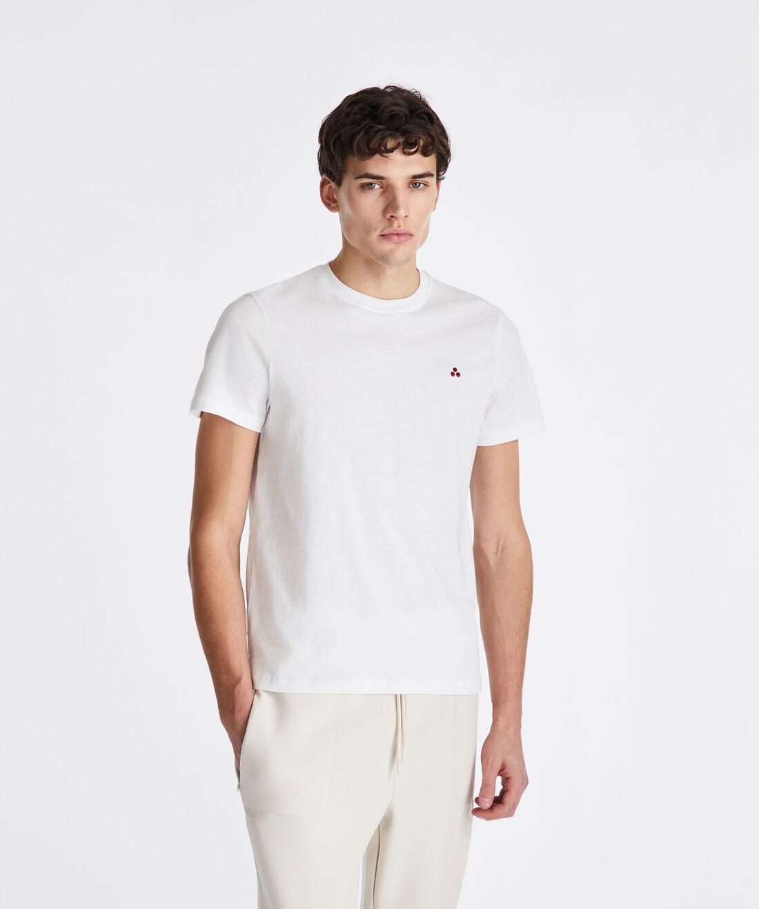 t-shirt con logo ricamato MANDERLY 04 730 PeUTEREY 