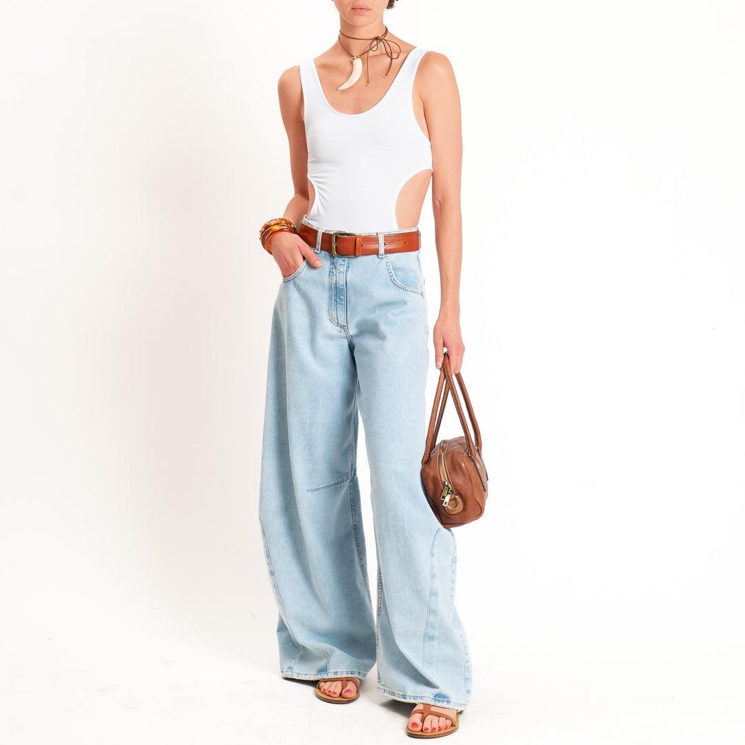 top body cut out UAB0376 BIANCO VICOLO 