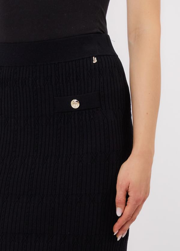 gonna in maglia CA6218MS55N 22222 LIU JO BLACK 