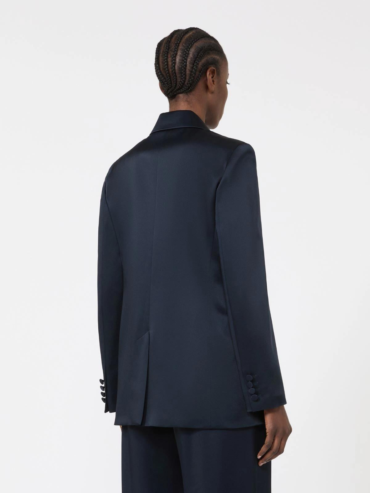 blazer in envers satin MSEALBINO 044 MAXMARA STUDIO ELEGANTE 