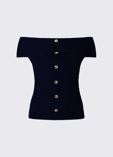 top bardot in maglia CA6217MS55N P9583 LIU JO BLACK 