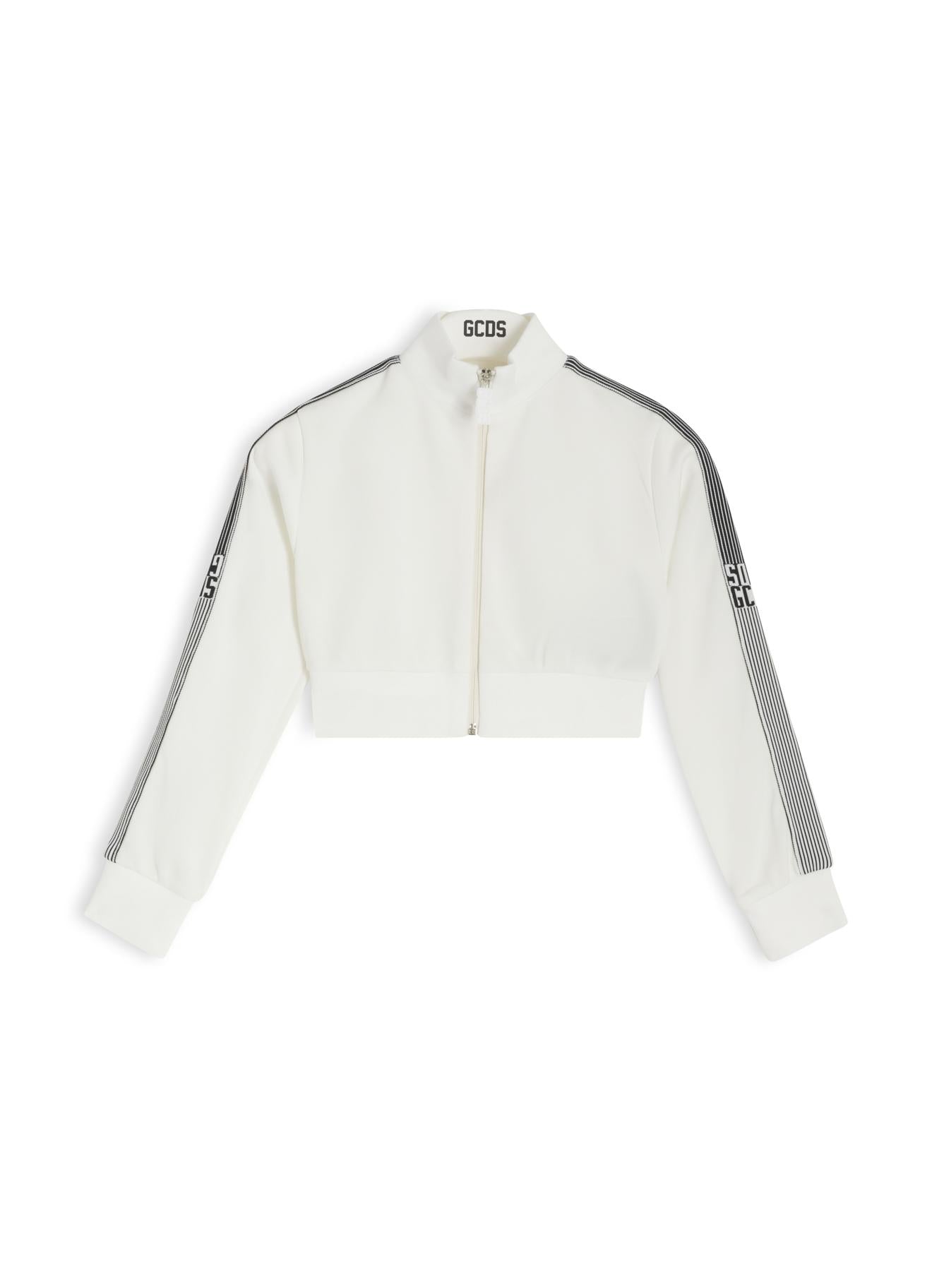 felpa full zip con logo C1UJQE503C008 100A GCDS 