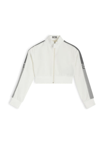 felpa full zip con logo C1UJQE503C008 100A GCDS 