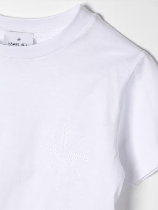 T-shirt basic Manuel Ritz MR2443 BIANC MANUEL RITZ KIDS 