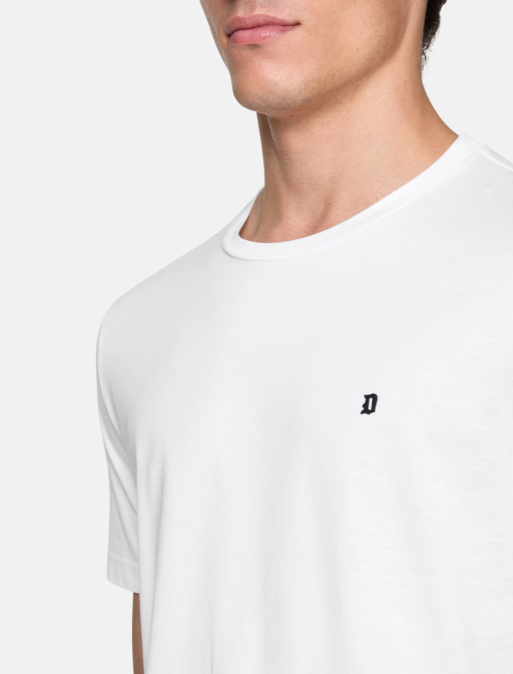 t-shirt con ricamo logo US198 JF0271U ZL4 000 DONDUP 