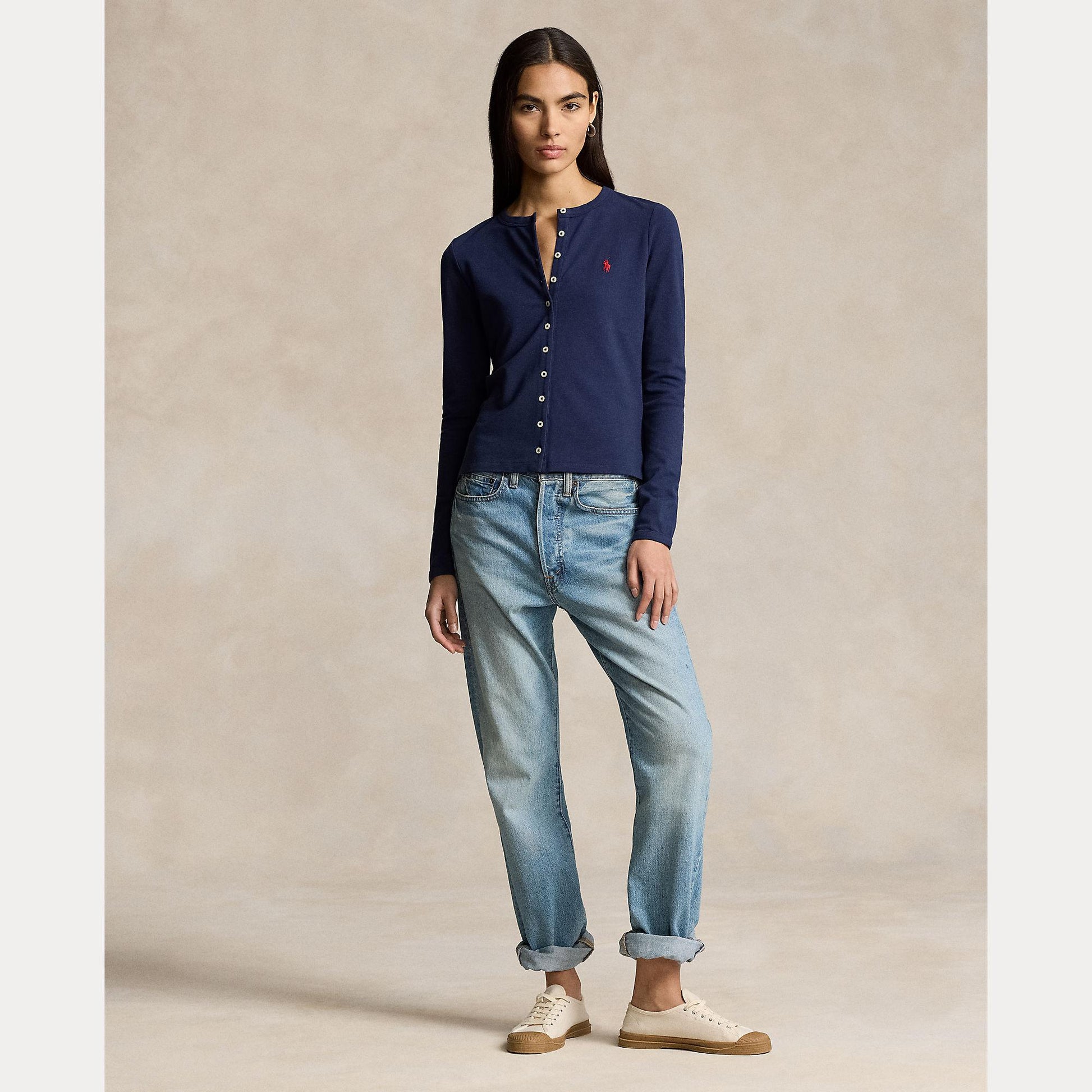cardigan in cotone con bottoncini 211-941175 003 RALPH LAUREN POLO 