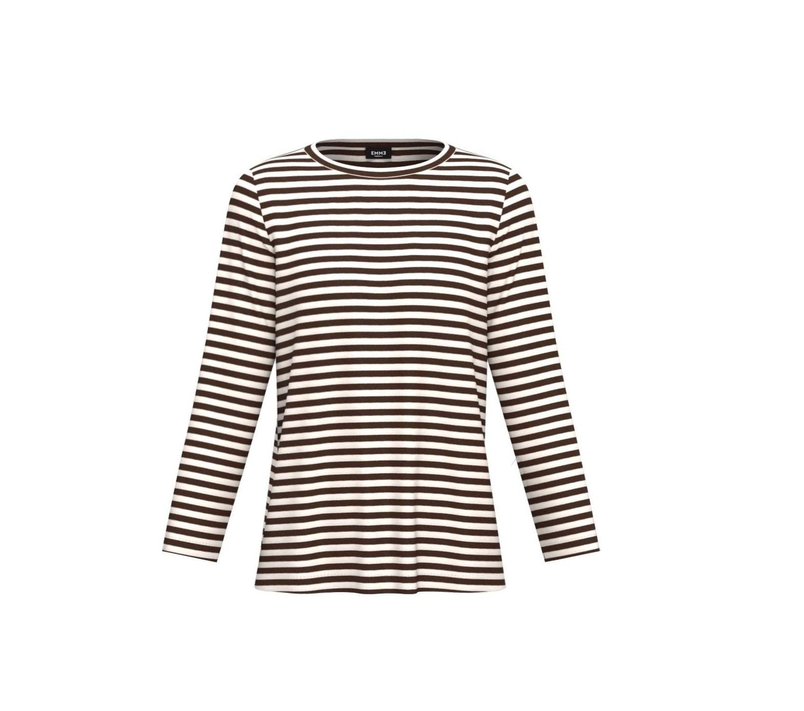 t-shirt fantasia a righe POLPO 006 EMME MARELLA 