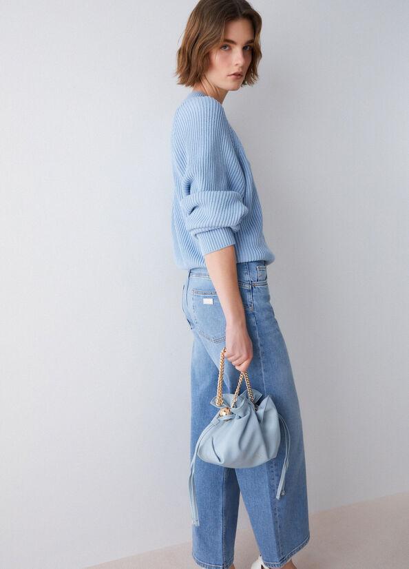 jeans flare cropped UA6269D0310 78801 LIU JO DENIM 