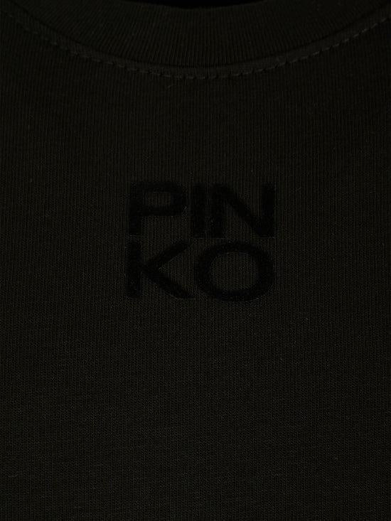 t-shirt cropped con logo KFTS023 JE013 N000 PINKO 
