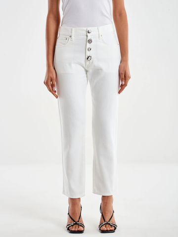 jeans zoe bottoni DD5100 BIANCO VICOLO 