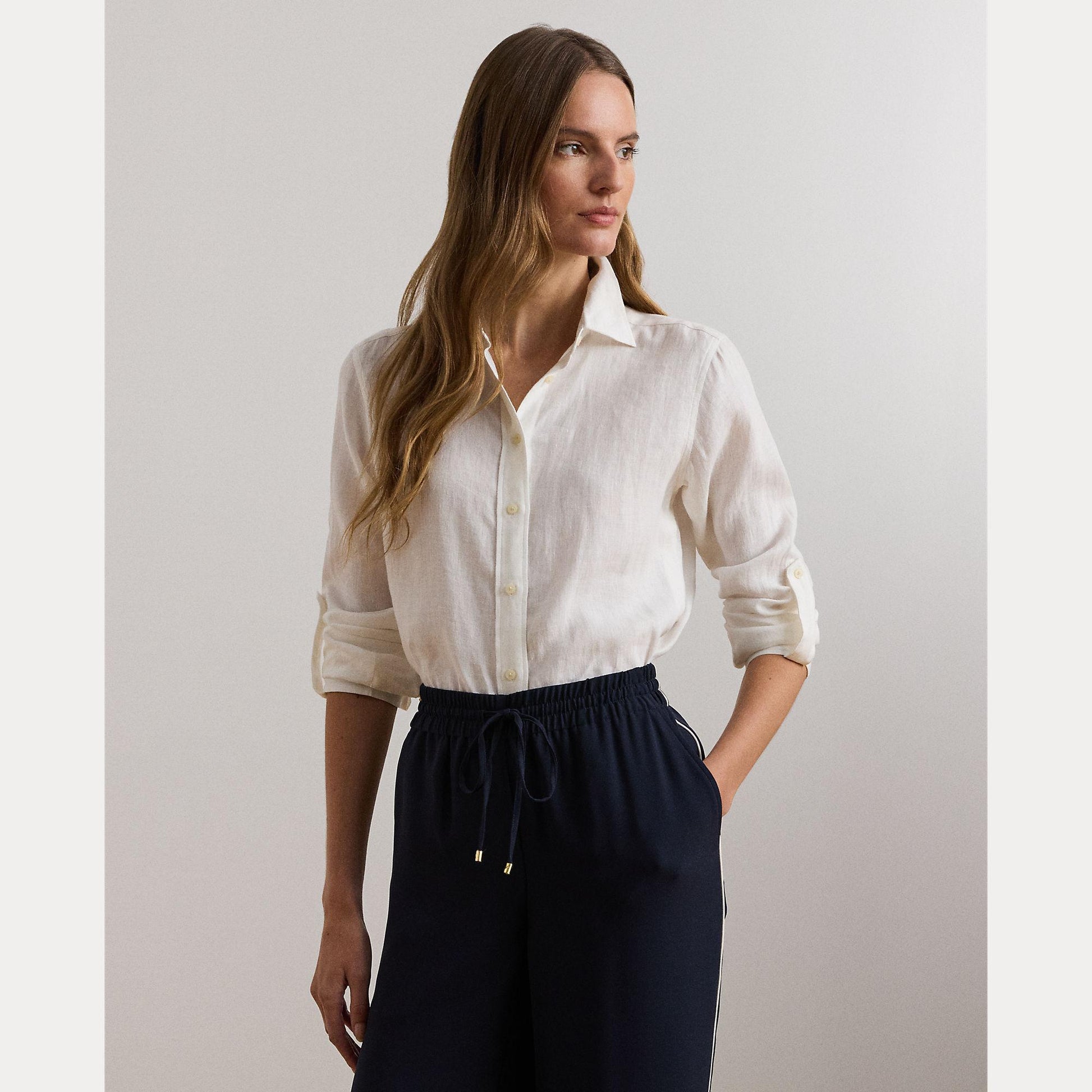 camicia in lino relaxed fit 200-782777 001 LAUREN RALPH LAUREN 