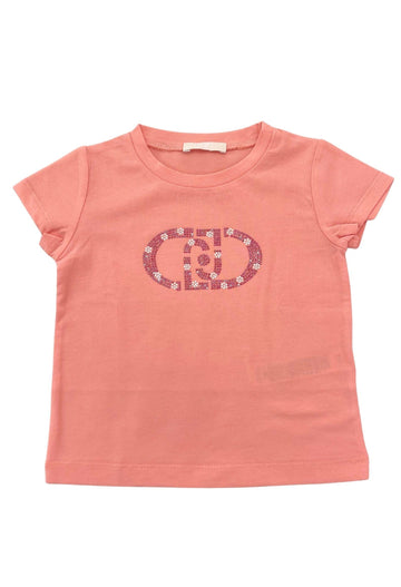 T-shirt con ricamo gioiello KA6017JS003 X0244 LIU JO JUNIOR 