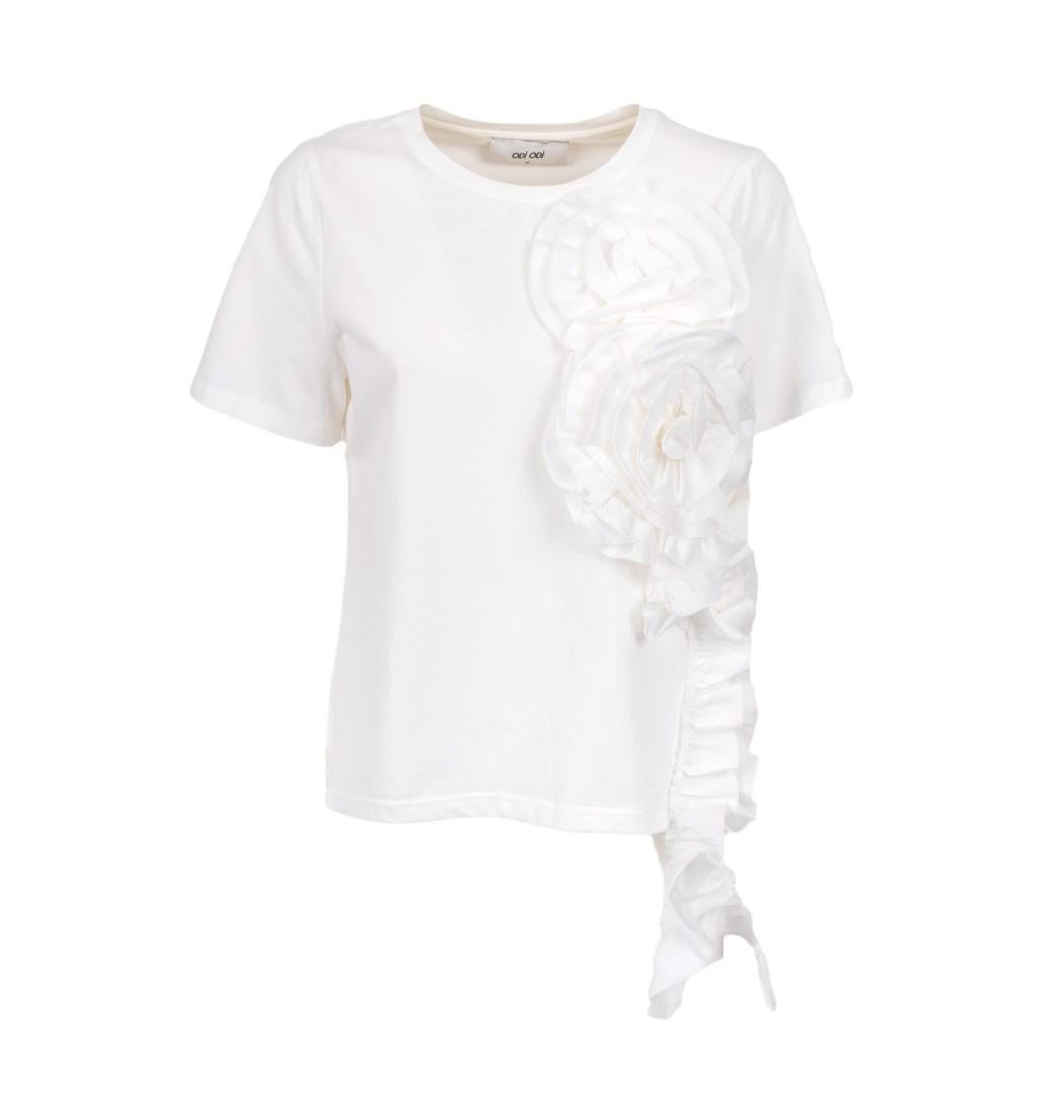 t-shirt con applicazione TRICASE BIANCO ODI' ODI' 