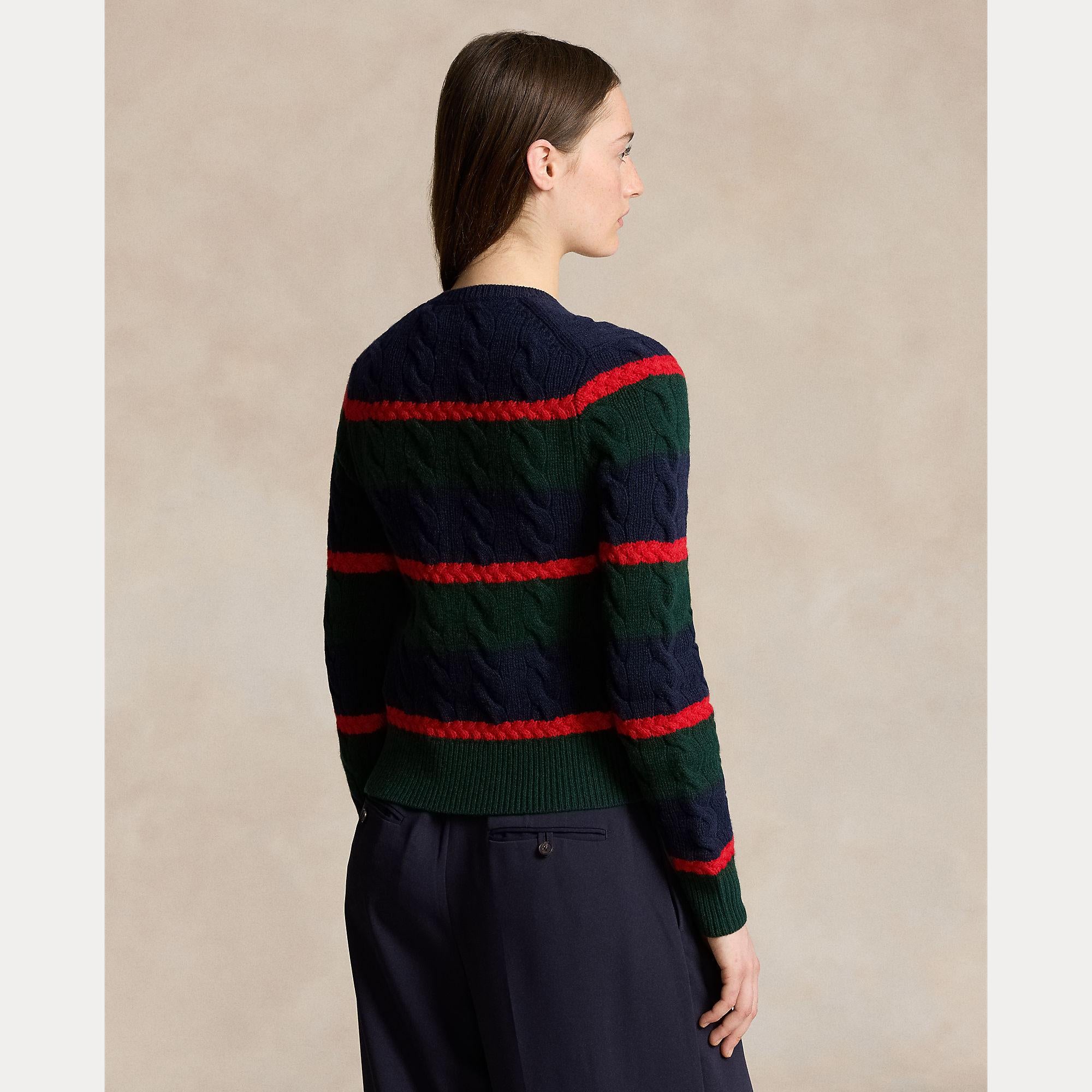 cardigan in lana a trecce 211-941587 001 RALPH LAUREN POLO 