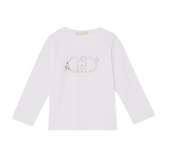 t-shirt logata KA6061JS003 10601 LIU JO JUNIOR 