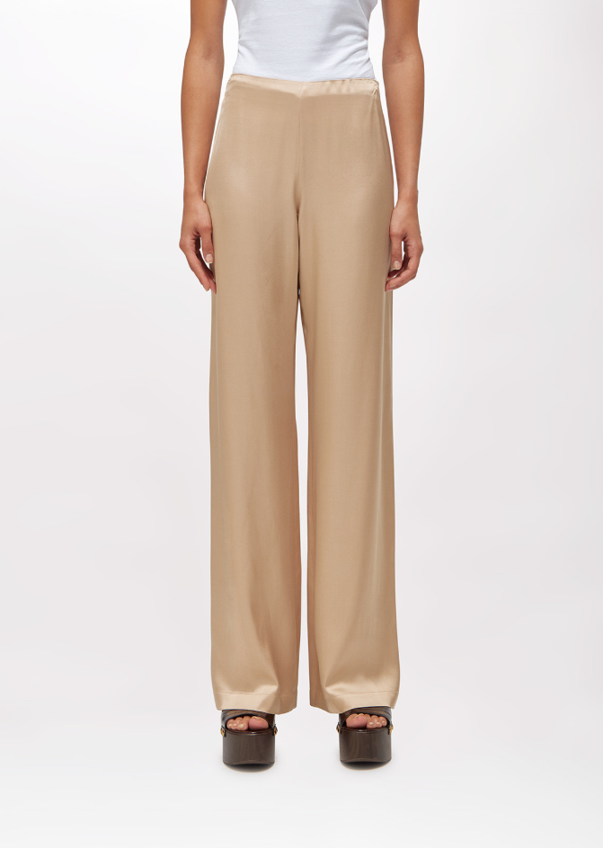pantalone dritto in raso RA6002T448A 61212 Blugirl 