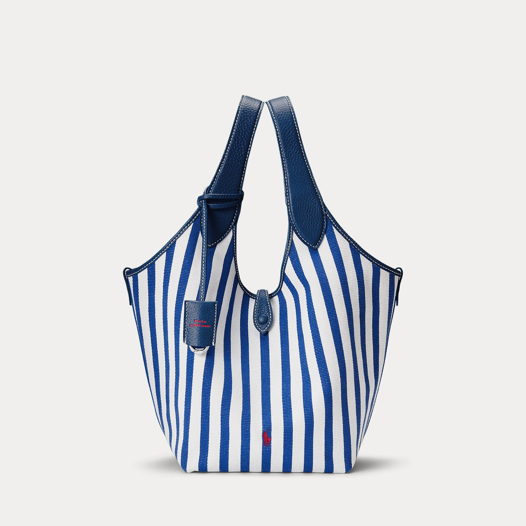 borsa in tela a righe 428-963527 002 RALPH LAUREN POLO 