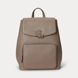 LAUREN RALPH LAUREN zaino cameryn medio in pelle martellata Tortora