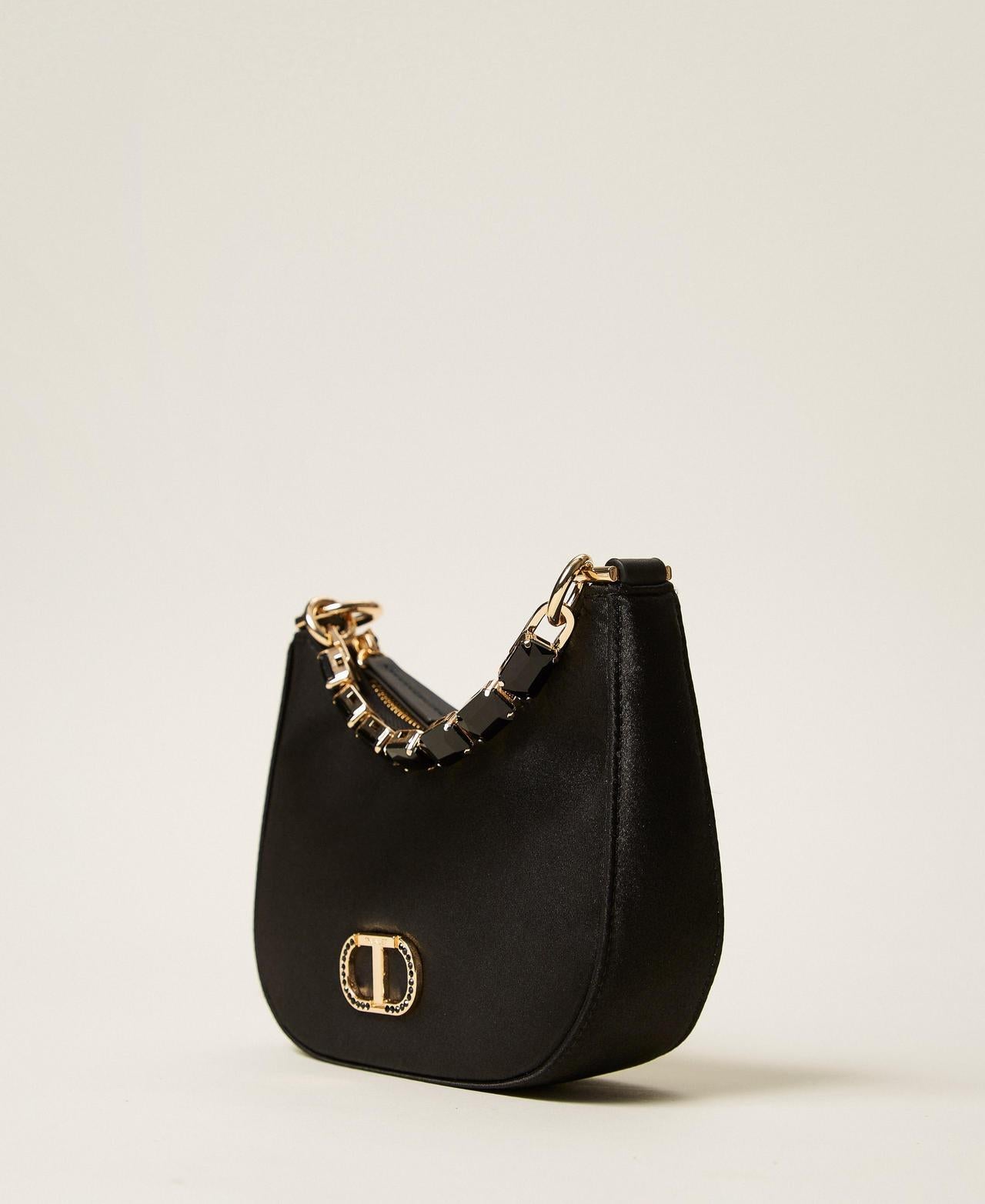 borsa in raso con strass 252TB7221 00006 TWINSET 