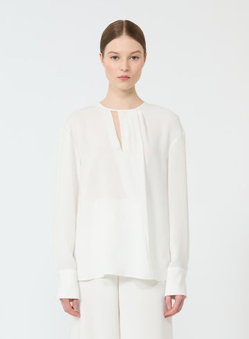 blusa in cady leggero MSTKAKI 007 MAXMARA STUDIO 