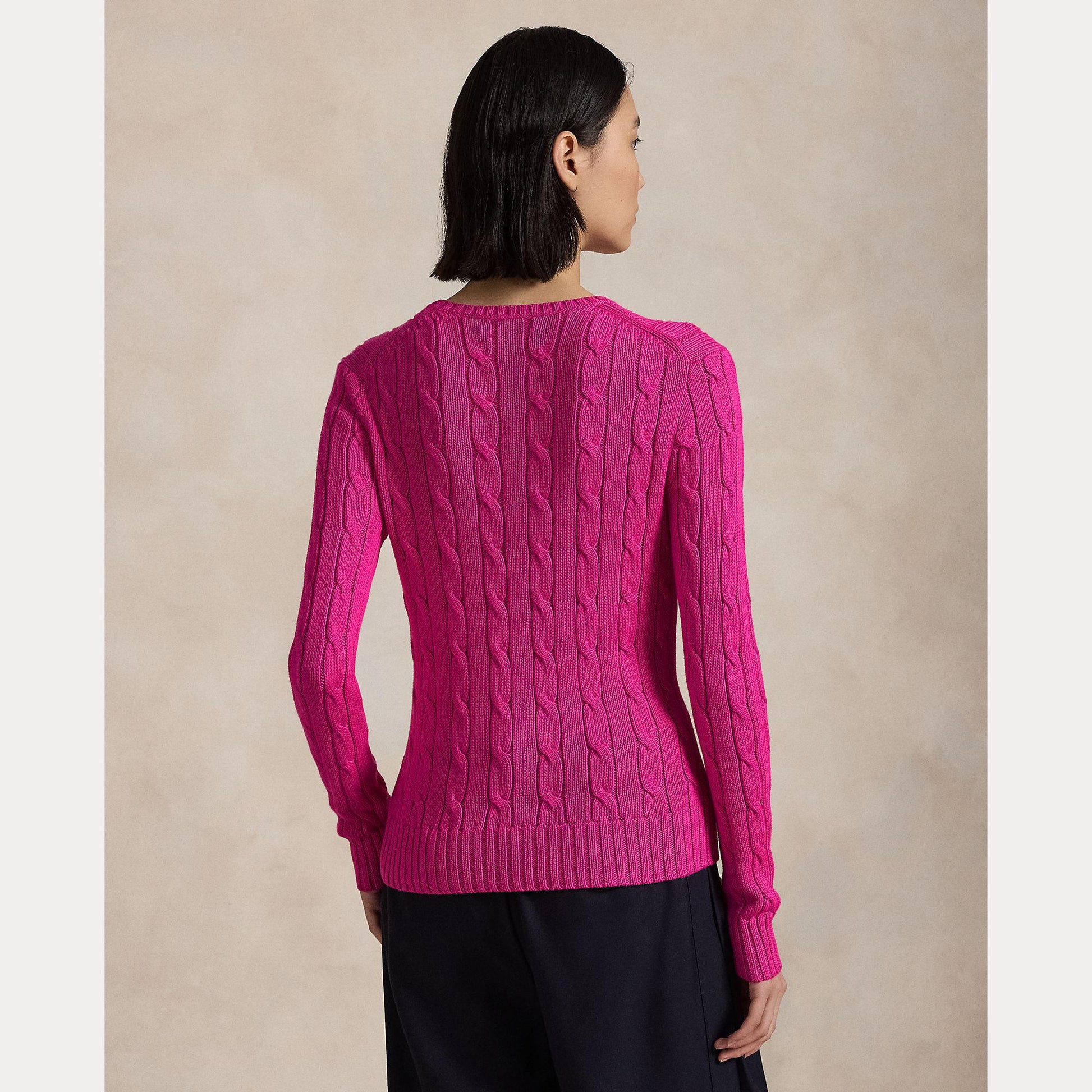maglioncino a trecce con cavallino 211-891640 025 RALPH LAUREN POLO 