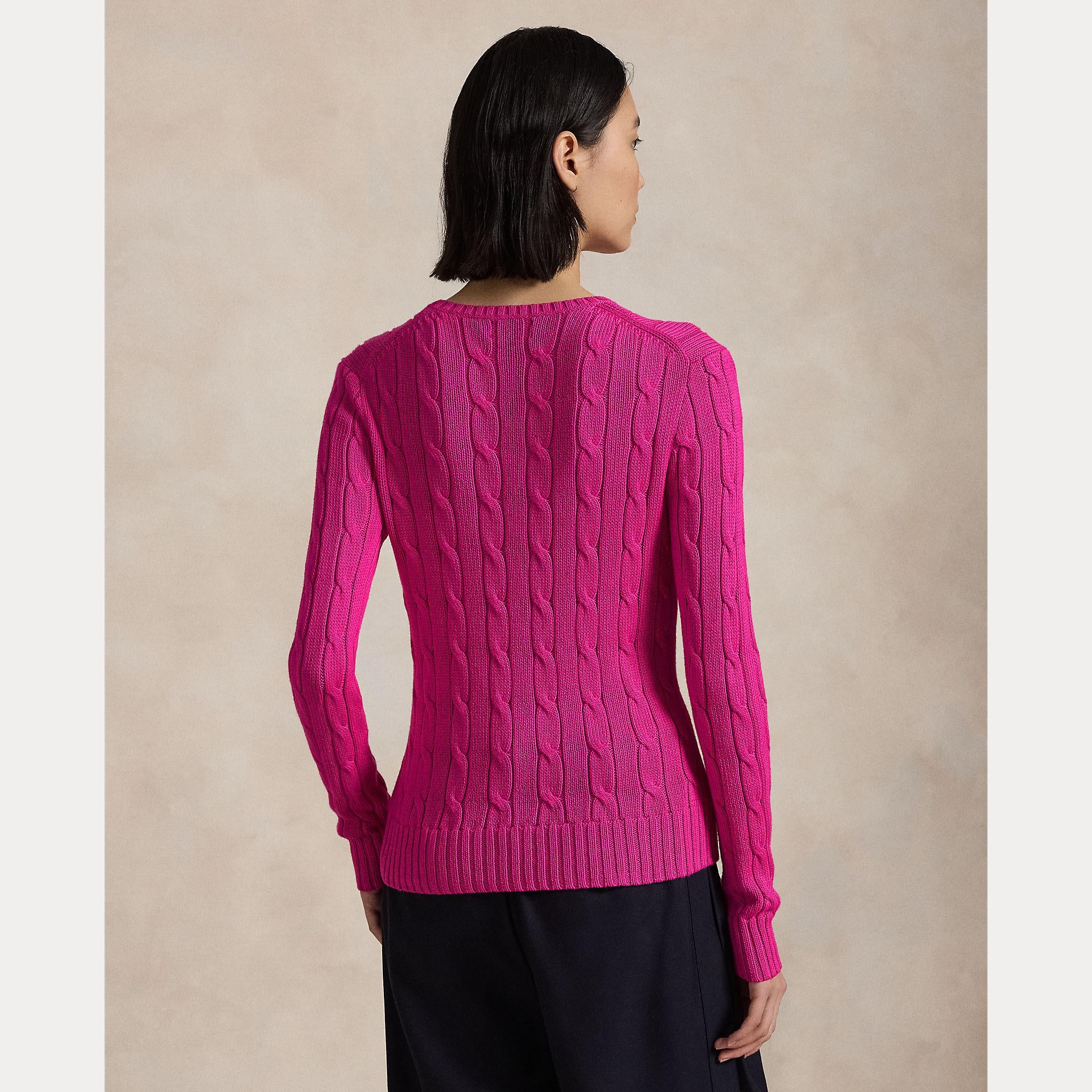 maglioncino a trecce con cavallino 211-891640 025 RALPH LAUREN POLO 