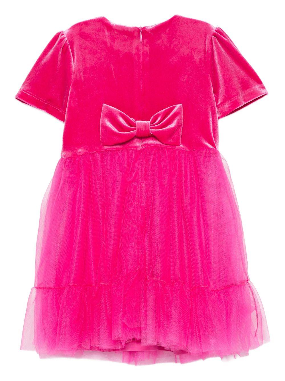abito con fiocco e gonna in tulle 252GB2200 00338 TWINSET GIRL 