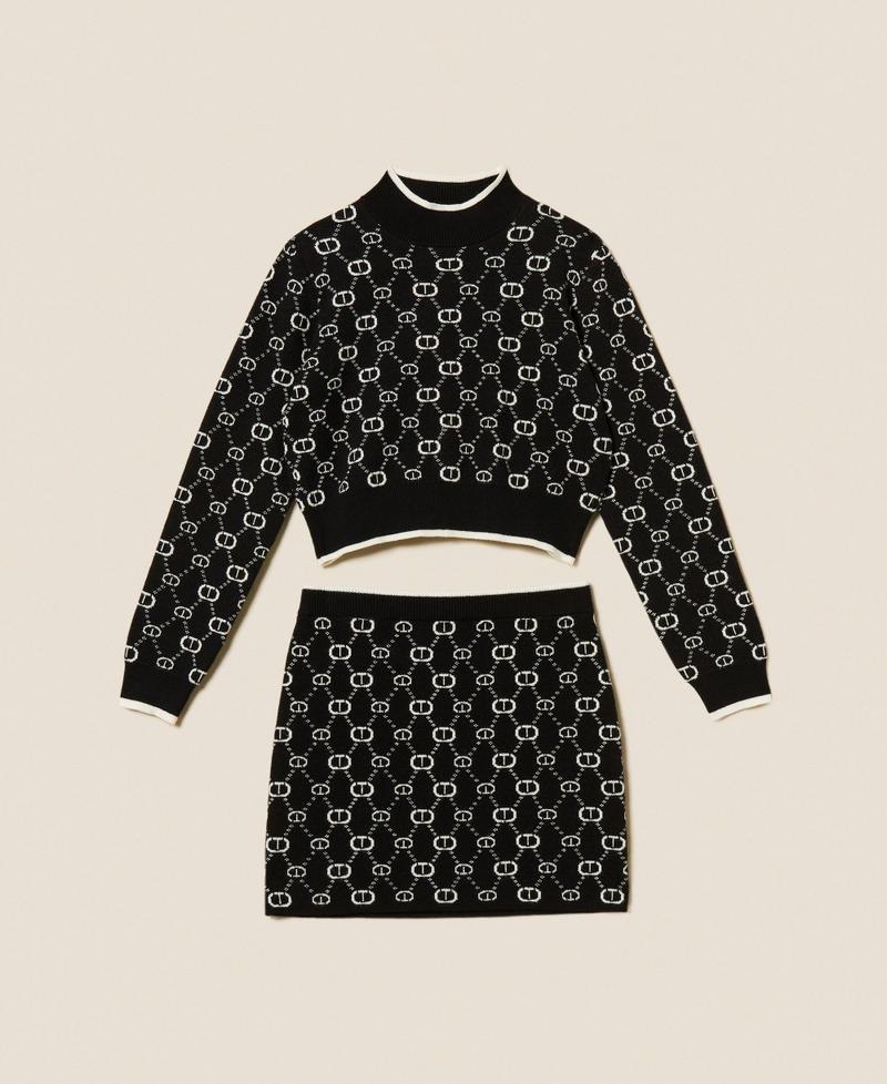 completo con maglia e gonna 252GJ3022 12795 TWINSET GIRL 