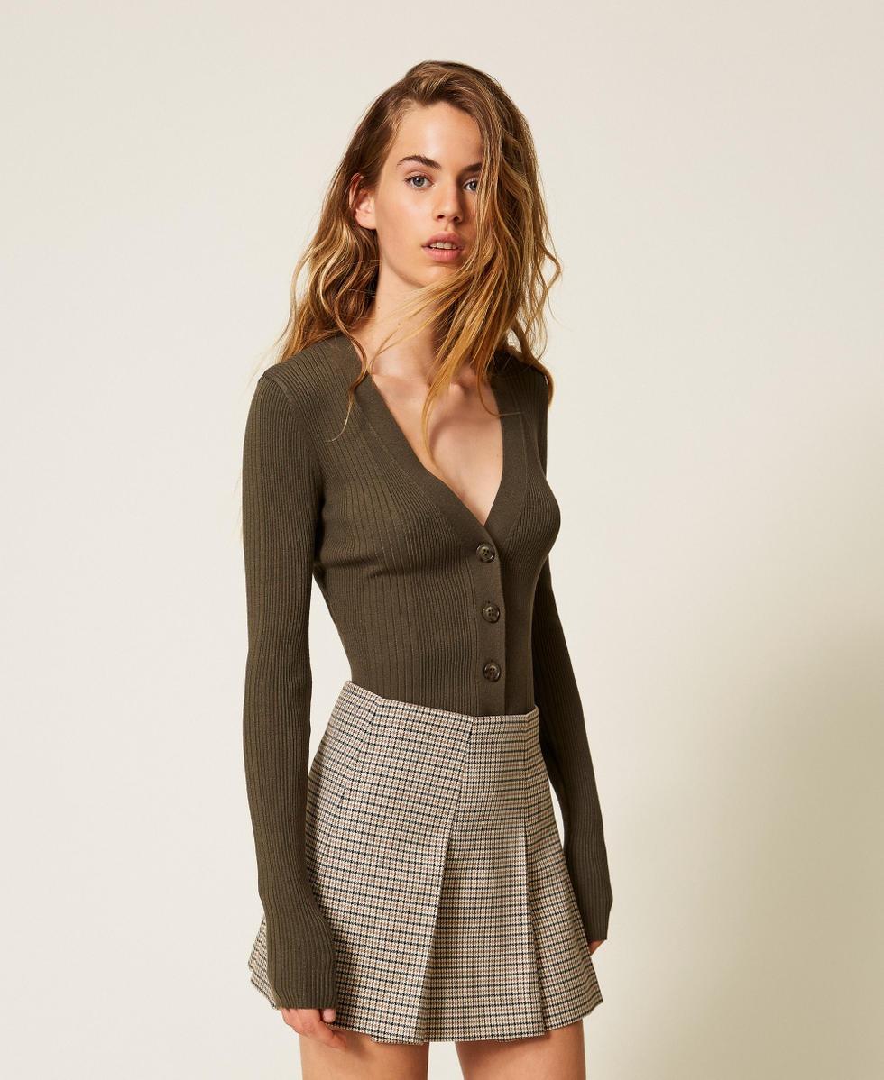 minigonna in pied de poule 252AP2245 12667 TWINSET ACTITUDE 