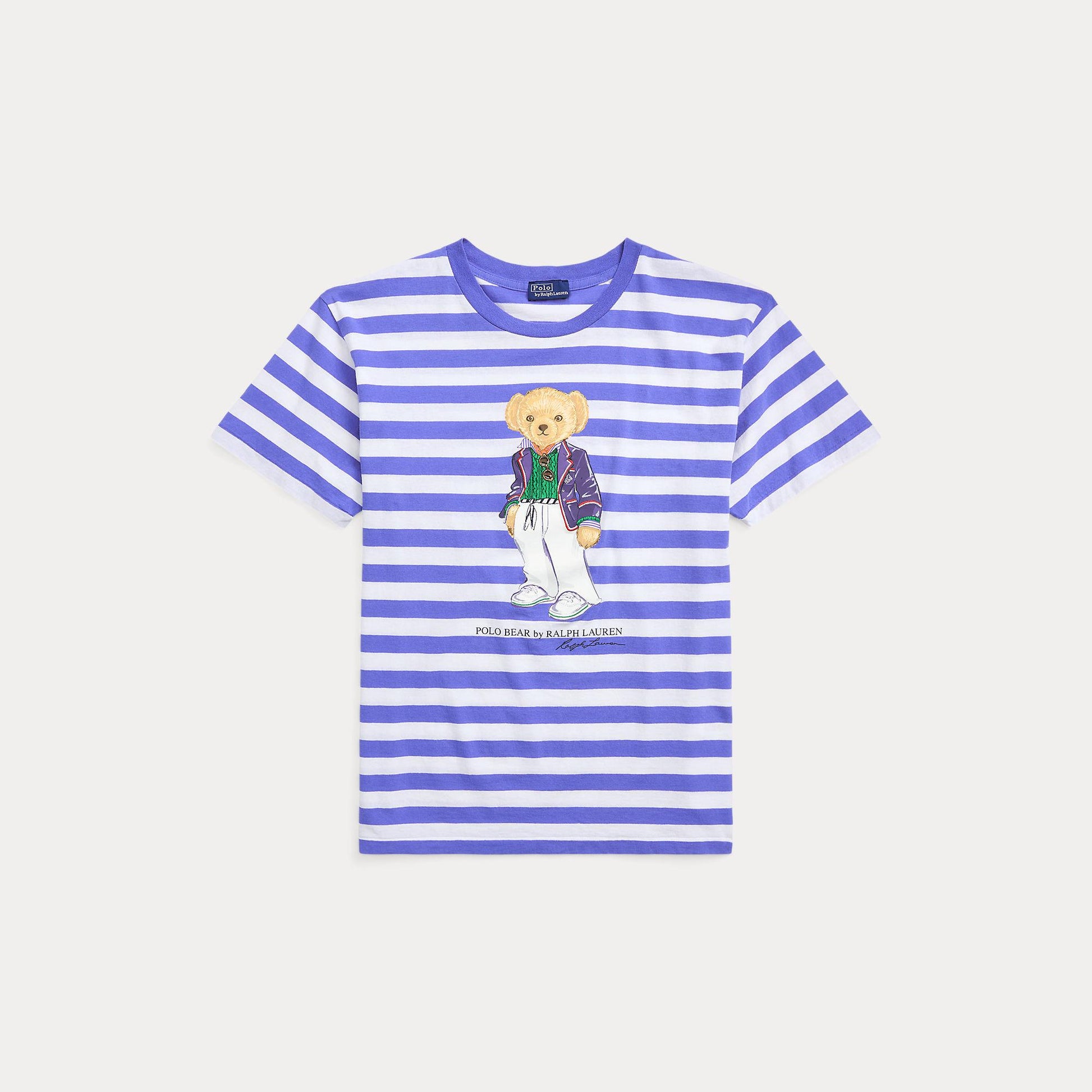 t-shirt righe orsetto 211-924300 001 RALPH LAUREN POLO 