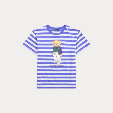 t-shirt righe orsetto 211-924300 001 RALPH LAUREN POLO 