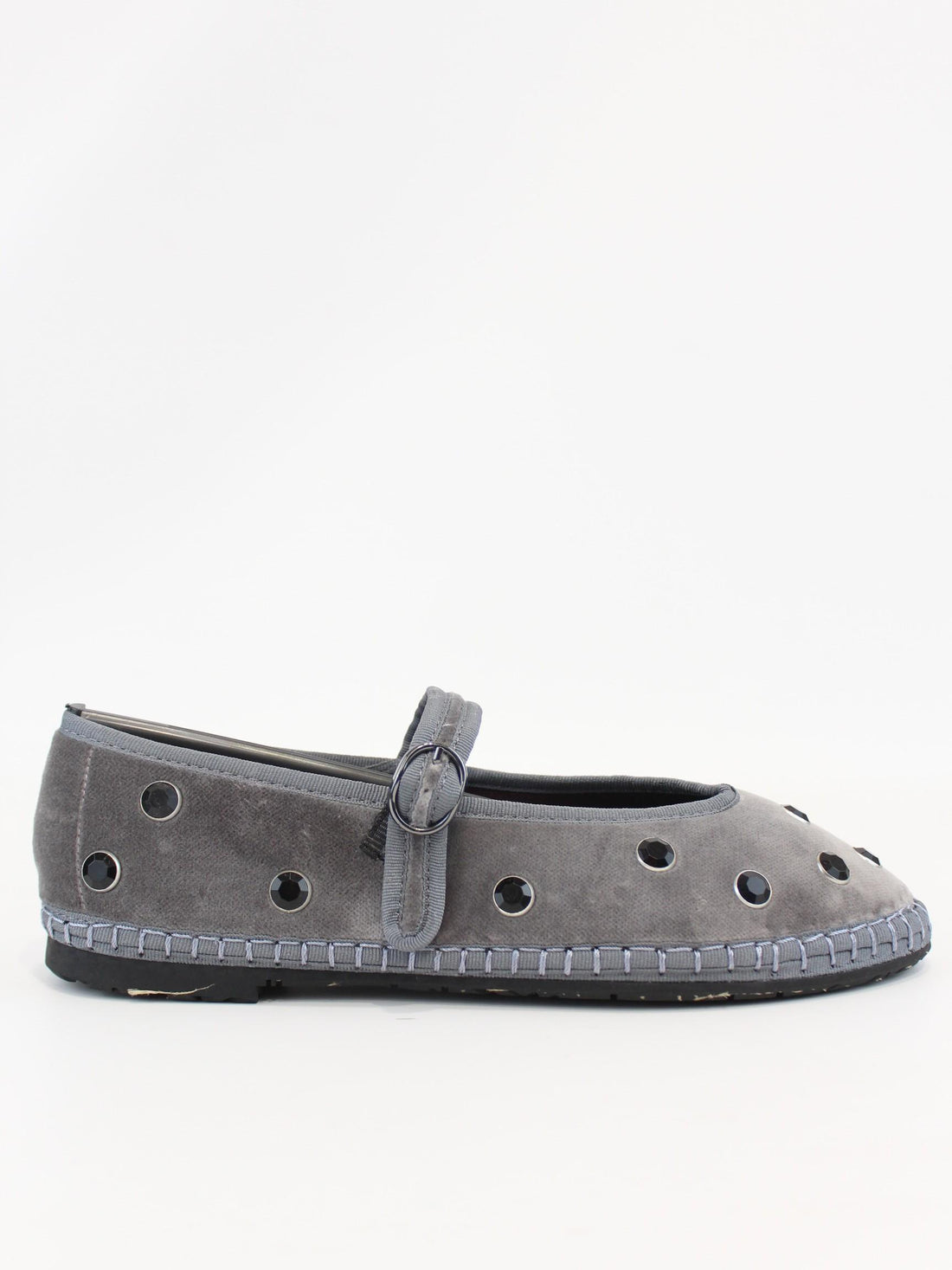 ballerina mae con applicazioni MAE CRISTAL GREY FLABELUS 