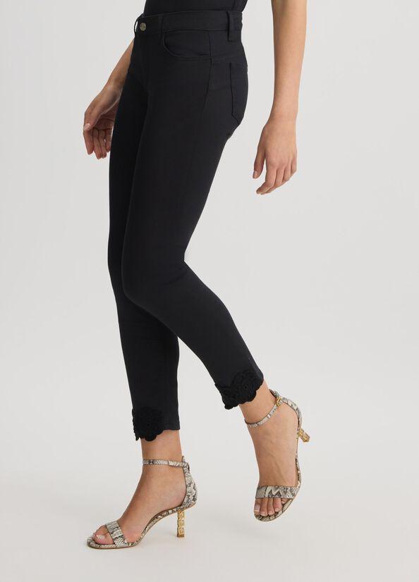 pantalone con ricami fondo WA5457T4033 M9639 liU JO 