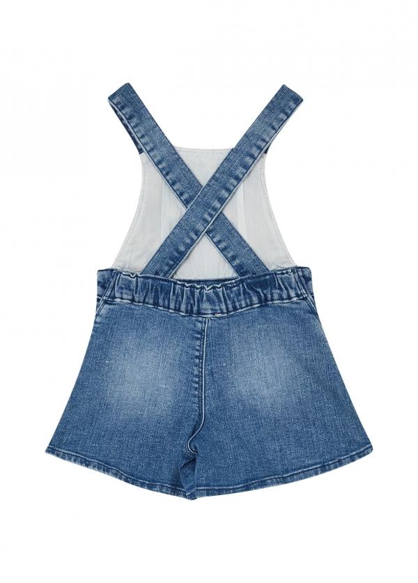 abito salopette in denim KA6123D3246 79068 LIU JO JUNIOR 