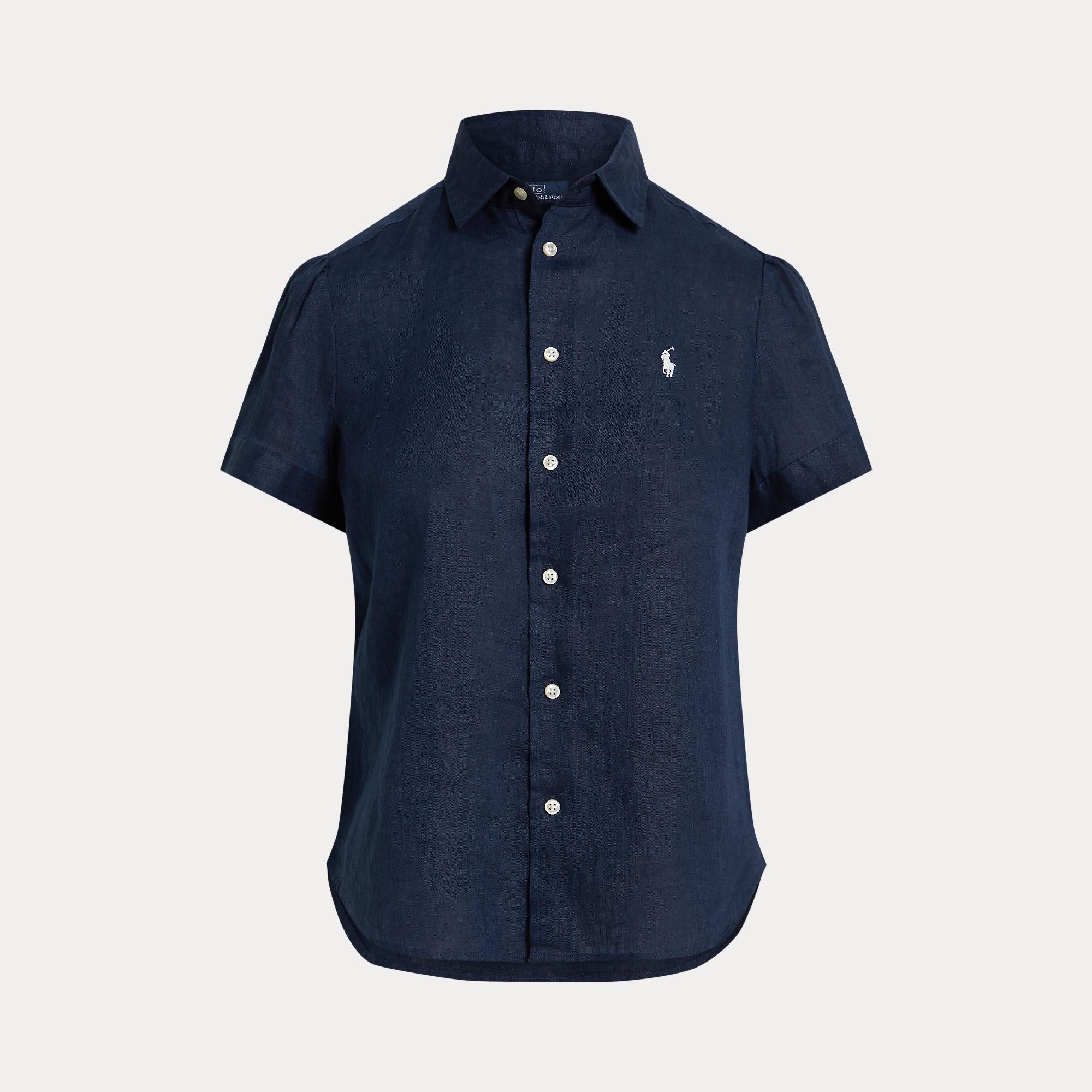 camicia in lino maniche corte 211-973366 506 RALPH LAUREN POLO 