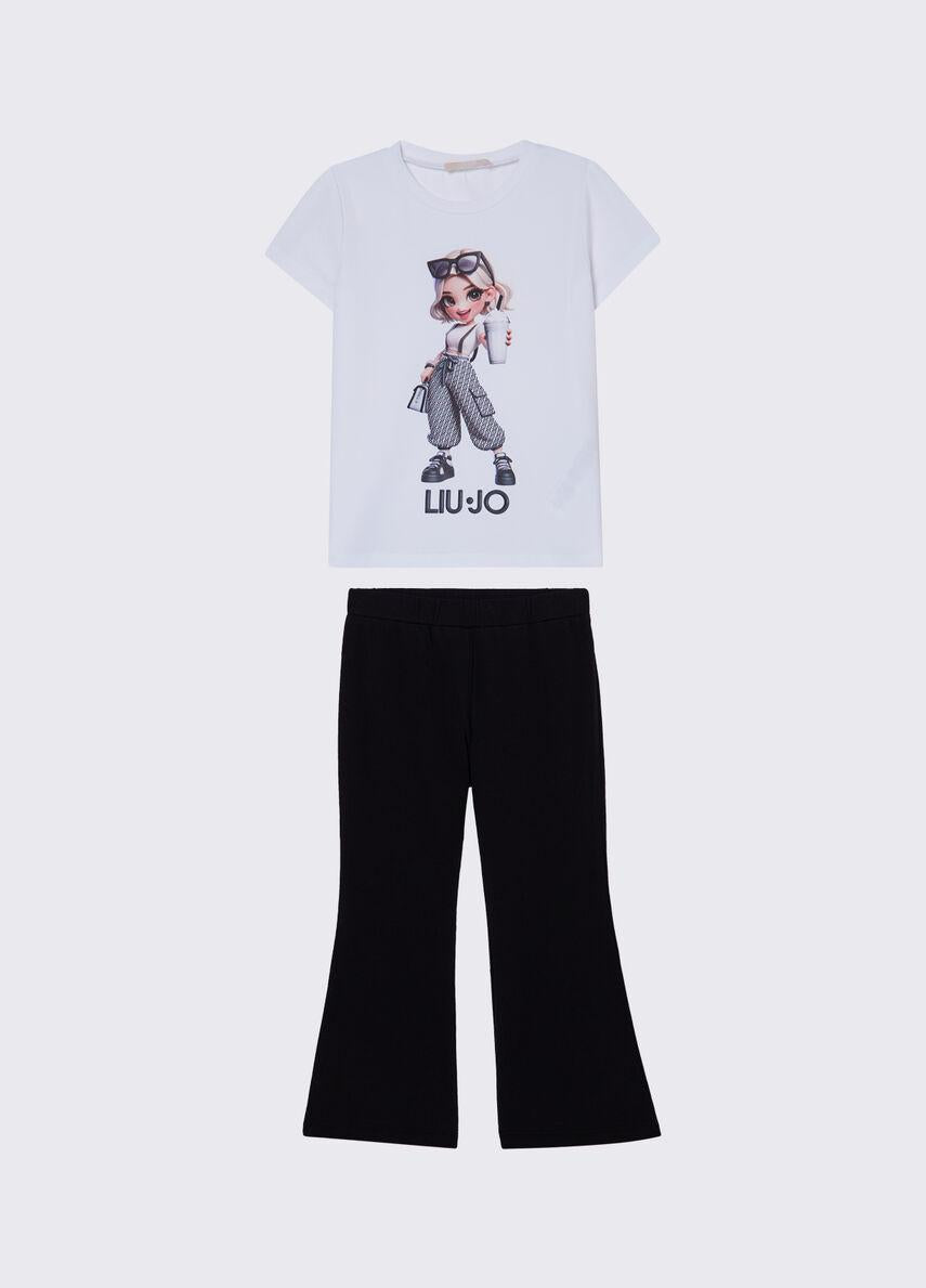completo top e leggins KA6057JS003 03Q51 LIU JO JUNIOR 