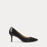 LAUREN RALPH LAUREN dècollettè in pelle lanette Nero