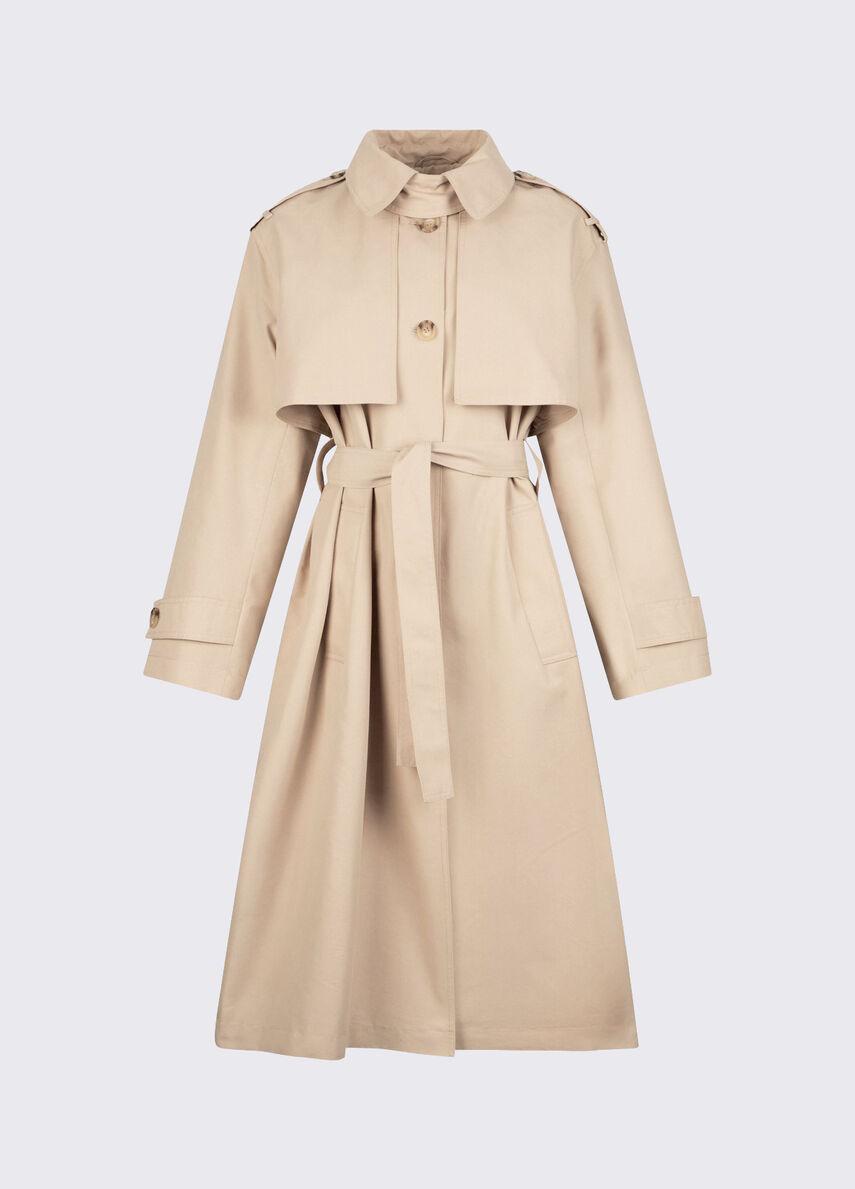 trench lungo con foulard WA6317T3508 41208 LIU JO WHITE 