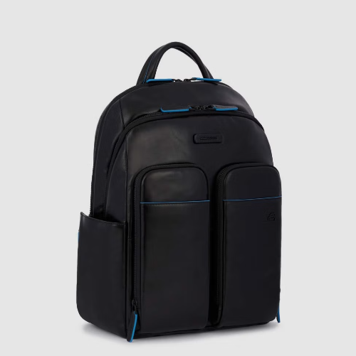 zaino con protezione in pelle CA5574B2V N PIQUADRO 