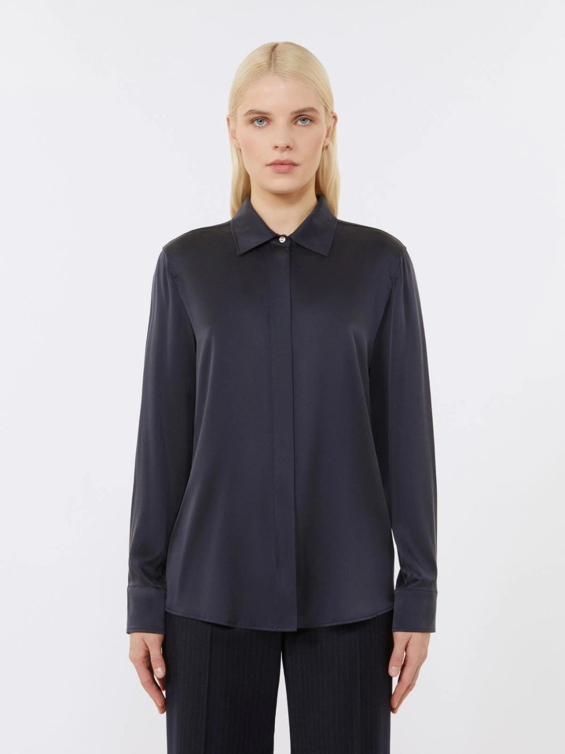 camicia in raso di pura seta XERO 009 MAXMARA STUDIO 