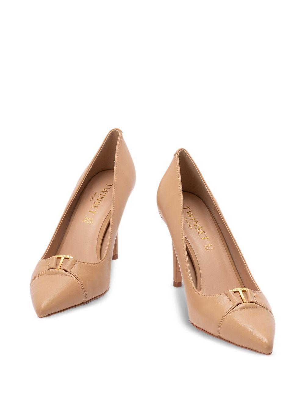 dècollettè alte in pelle 261TCP030 13161 TWINSET 