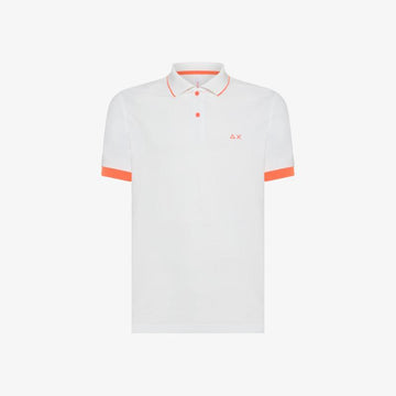 polo con contrasti fluo A34120 01 SUN68 