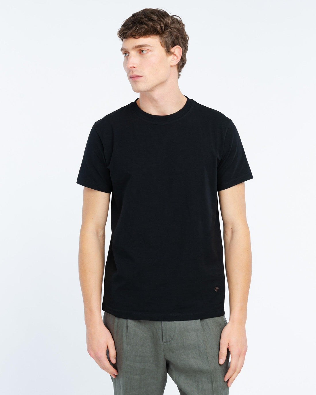 t-shirt in jersey di cotone stretch 4032M568 263284 99 MANUEL RITZ 