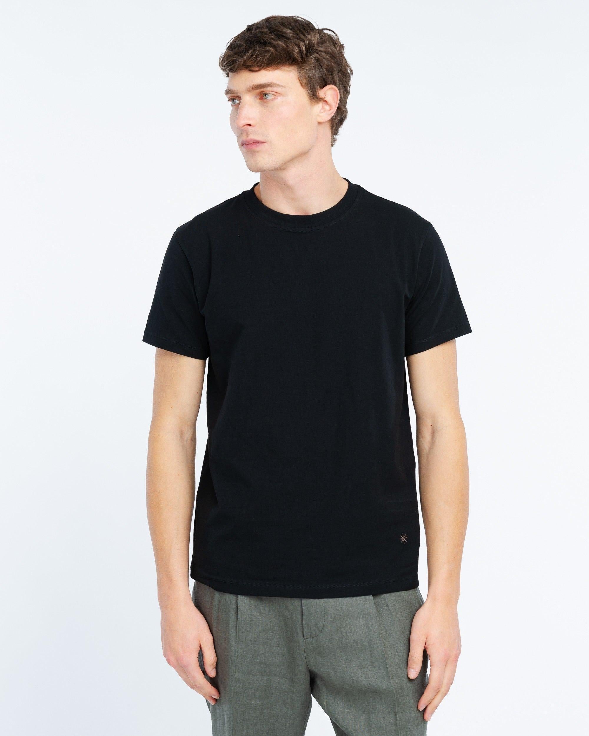 t-shirt in jersey di cotone stretch 4032M568 263284 99 MANUEL RITZ 