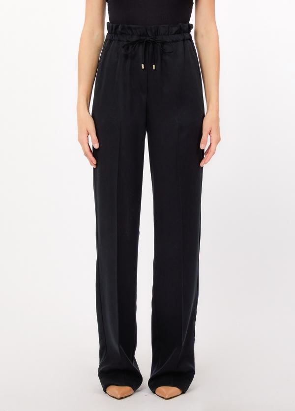 pantalone con coulisse in vita WA6299T414A 22222 LIU JO WHITE 