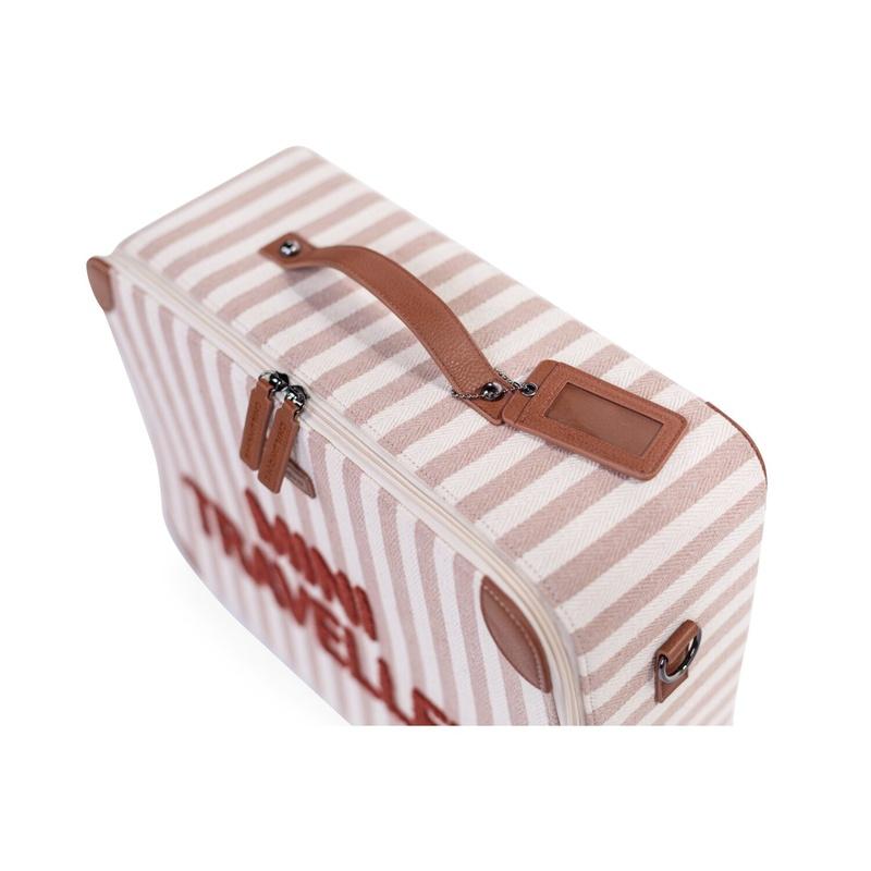 trolley mini traveller VALIGIA MINI RIGHE TERRACOTTA CHILDHOME 
