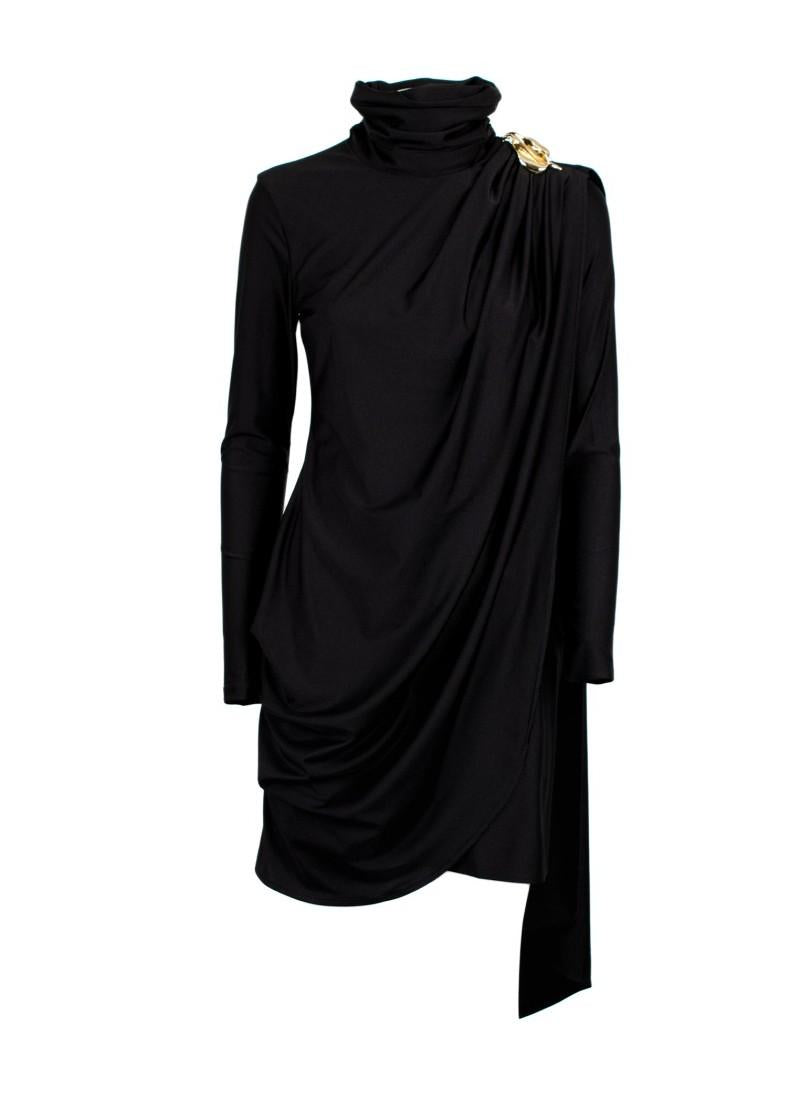 abito brooks drappeggiato BROOKS 112W5D6 NERO TPN 