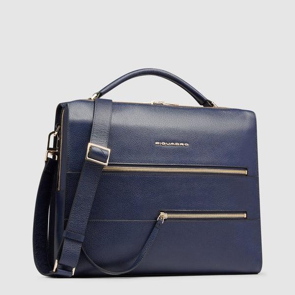 cartella ufficio porta pc da 14 CA6774W140 BLU PIQUADRO 
